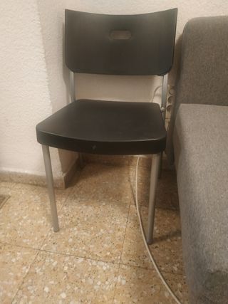 Silla Ikea Herman negra