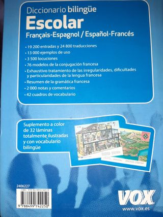 Diccionario Escolar Français-Espagnol / Español...