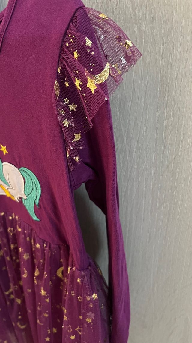Vestidos de menina unicórnio 4/5-6