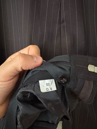 Completo in tessuto Zegna - Pinstripe Marrone