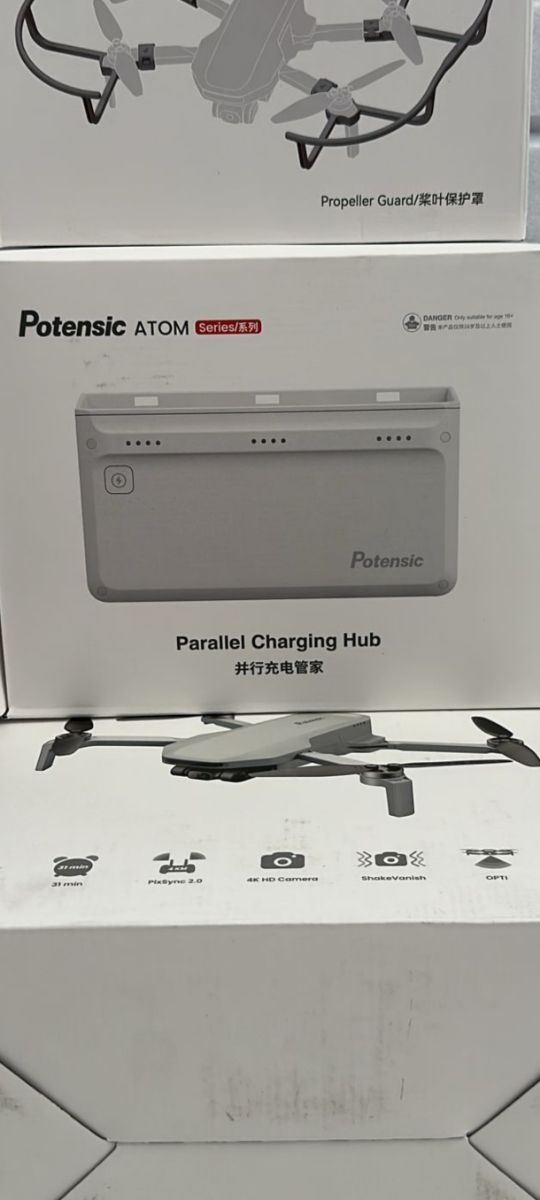 Potensic Dron - Gris y Blanco cargador y protector