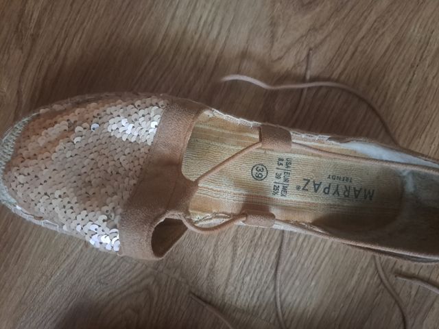 Espadrilles MARYPAZ beige-doradas 39