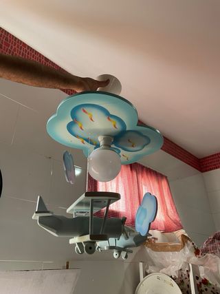 Lámpara infantil aviones | nubes