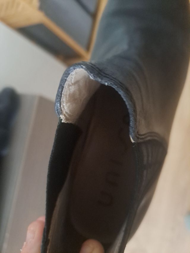 Botines Unisa negros - tacón bajo