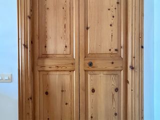 Puerta doble madera antigua