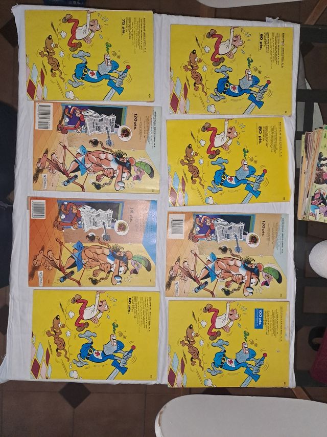 8 fumetti Mortadelo e Filemón