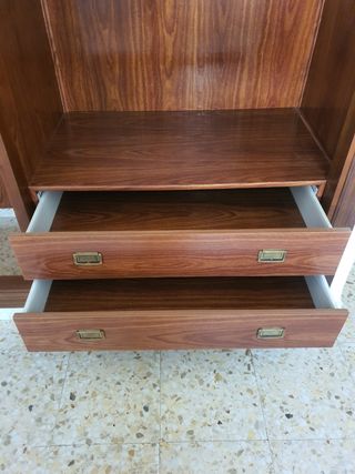 Armario empotrado madera 2 puertas