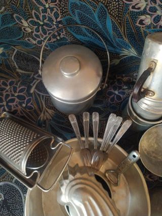 Set pentole alluminio vintage