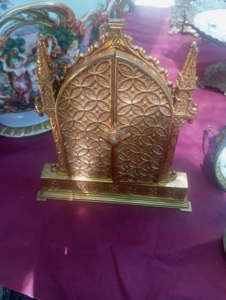 Tríptico bronce antiguo