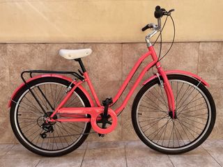 Bicicleta paseo vintage rosa
