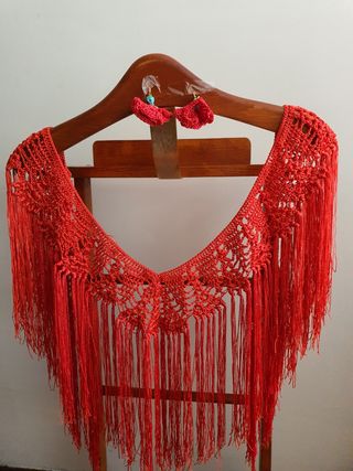 Mantoncillo Feria color quisquilla - Crochet
