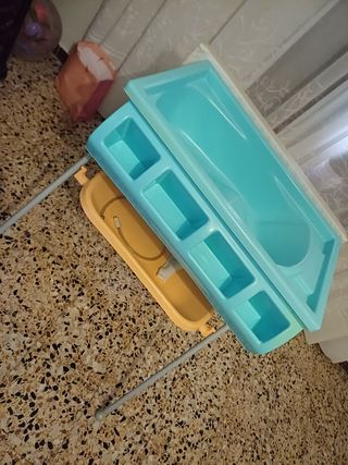 Bañera bebé plegable con cambiador