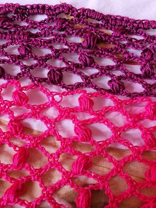 Mantoncillo crochet 2.50 de ancho y  2 de largo 