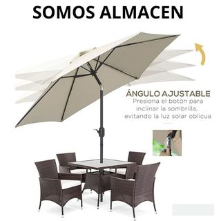 Sombrilla para Jardín de Aluminio Ø260x235 cm Para