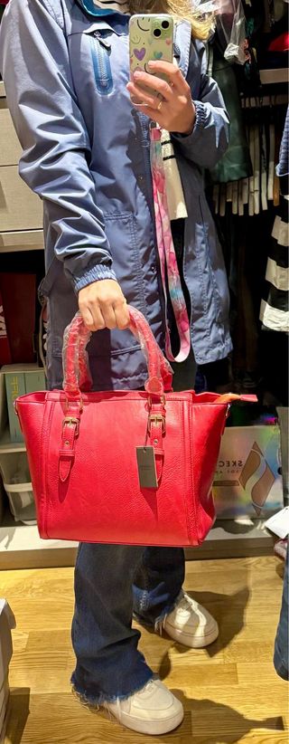 Bolso Cortefiel rojo