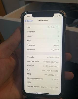 iPhone X Negro 256GB