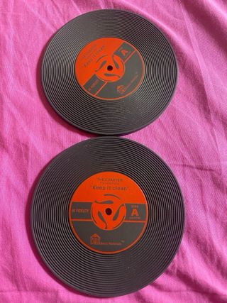 2 Sottobicchieri Vinile - Basic Materials