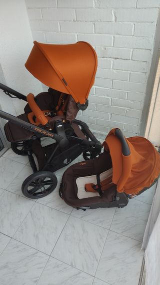 Carro Jané Muum+Maxicosi+plástico lluvia+parque