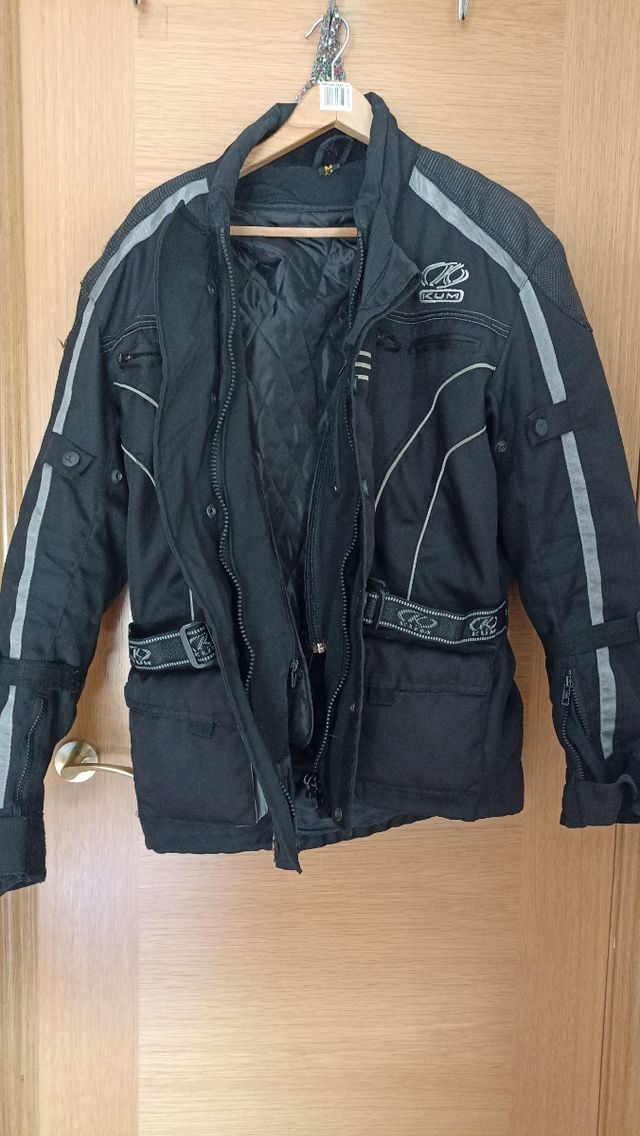 Chaqueta moto KUM negra