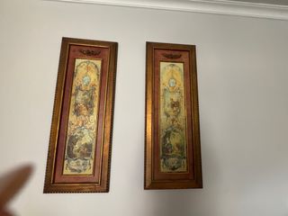 2 Cuadros Vintage dorados