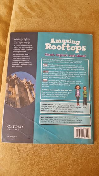 Libro de Ingles, amazing rooftops, 4 primaria.