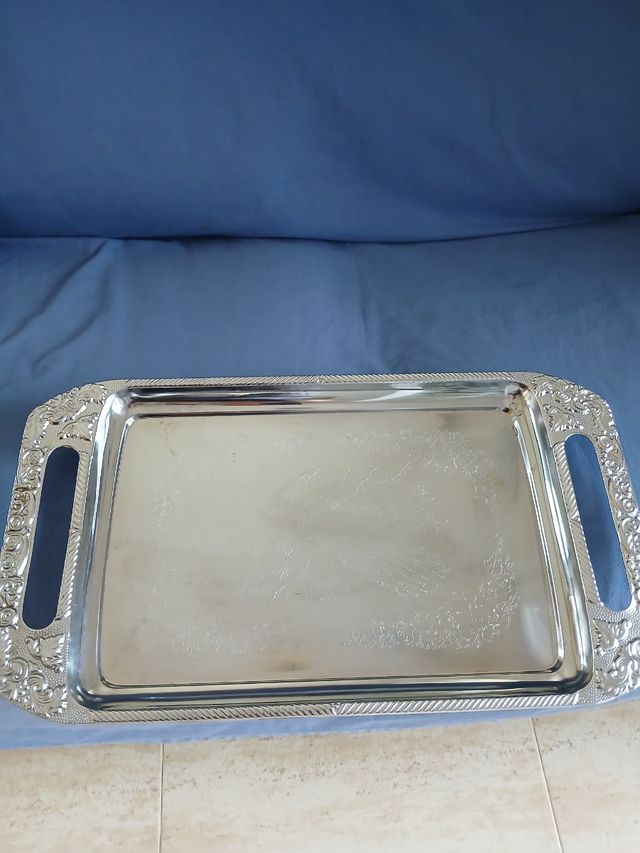 Bandeja metalica antigua