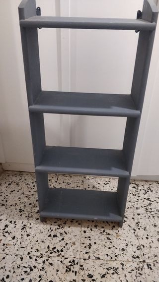 Estantería gris - Librería madera
