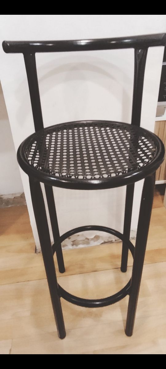2 Taburetes metálicos negros