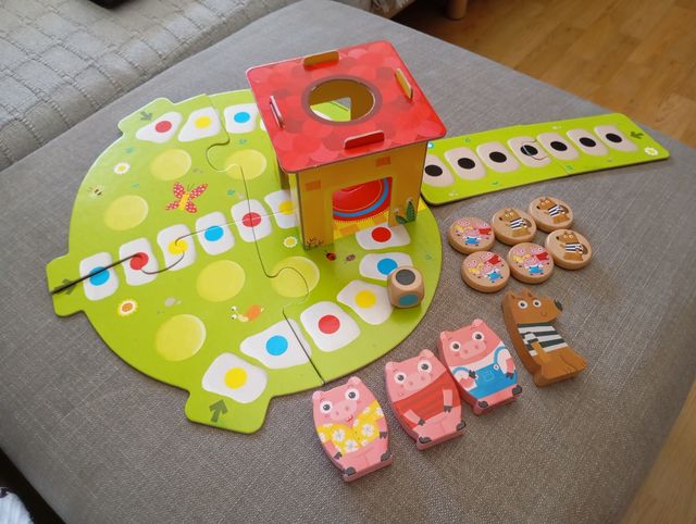 Gioco cooperativo 3 Little Pigs. Goula