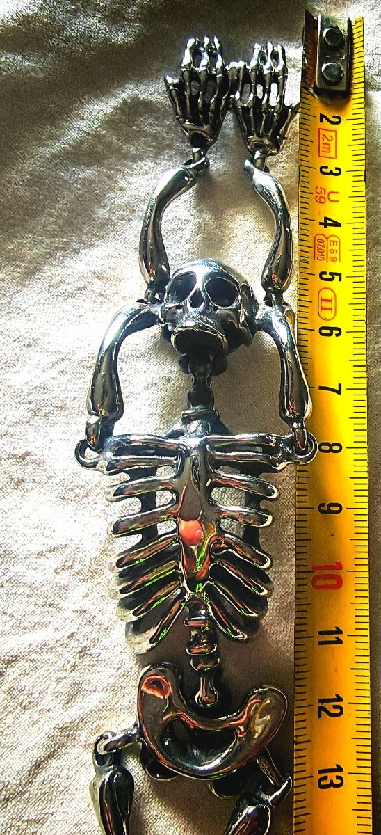Bracciale scheletro argento
