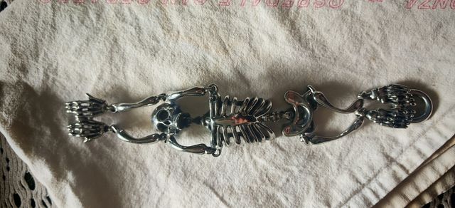 Bracciale scheletro argento