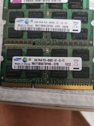 RAM DDR3 10GB (5x2GB) - Hynix, Kingston, Samsung