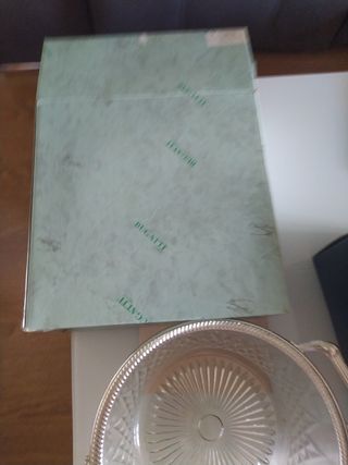 Ensaladera Bugatti cristal plata