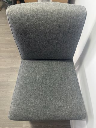 2 Sillas altas cocina - Gris y blanco