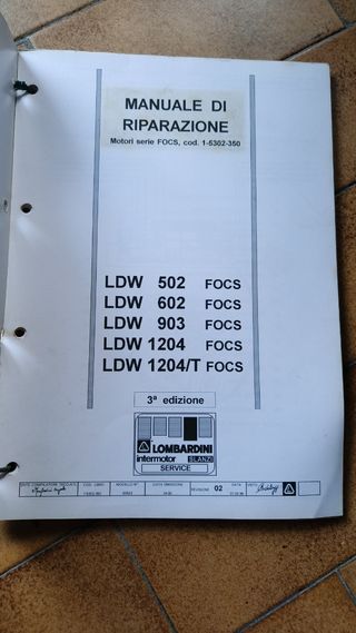 Manuale Riparazione Lombardini