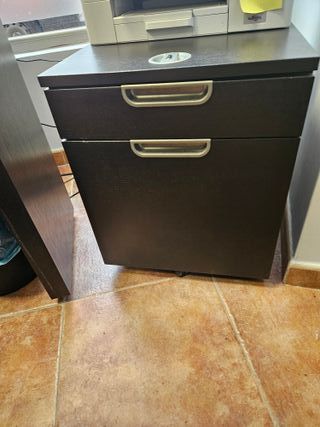 Cajonera archivador negra