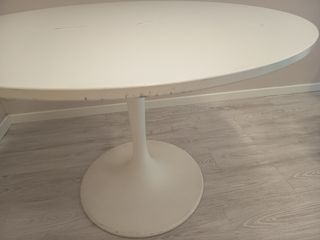 Mesa redonda blanca Ikea