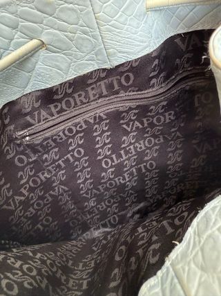 Bolso Vaporetto Azul - Piel