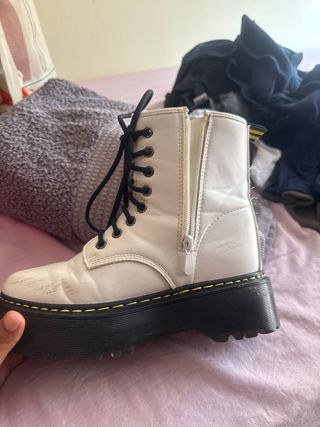 Botas plataforma blancas , para otoño he invierno