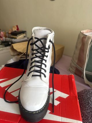 Botas plataforma blancas , para otoño he invierno