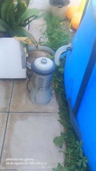 Depuradora con cartucho y mangueras