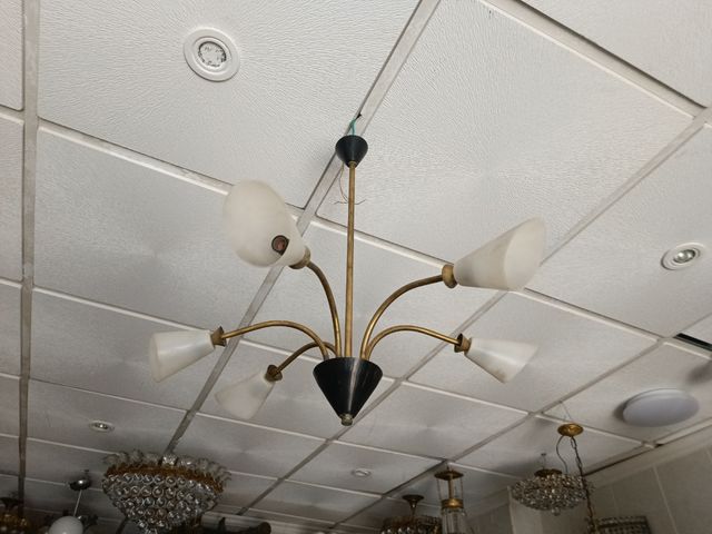 Lampada Mid-Century a 5 bracci