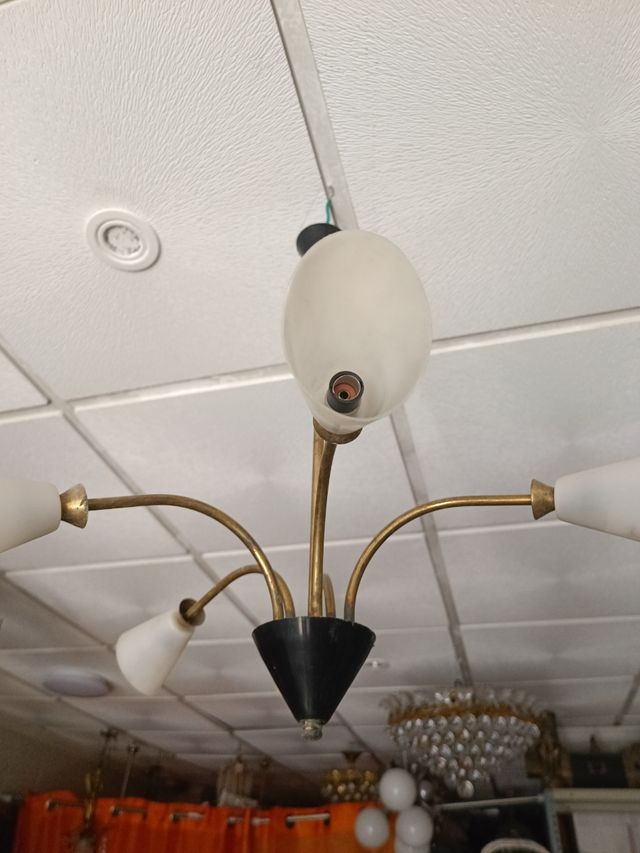 Lampada Mid-Century a 5 bracci