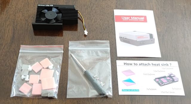 Raspberry Pi 5 4gb: Case+Ventola