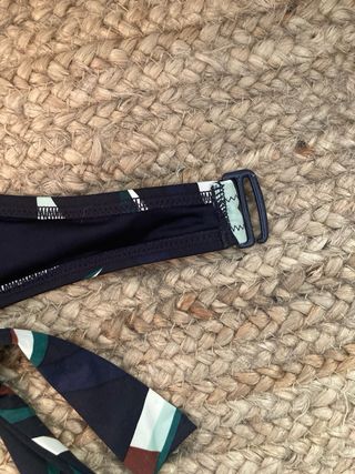 Bikini floral talla XS azul noche