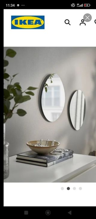 5 Espejos IKEA VALNÖSTRAD blancos