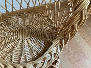 Silla mimbre bebé - vintage