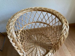 Silla mimbre bebé - vintage