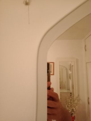 Espejo arqueado blanco 117x83 cm