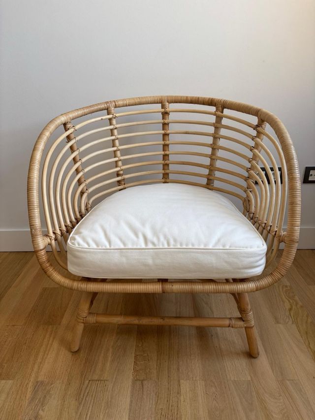 Sedia Buskbo in rattan beige